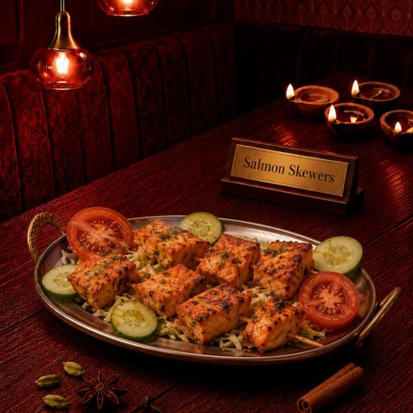 Brochettes de saumon